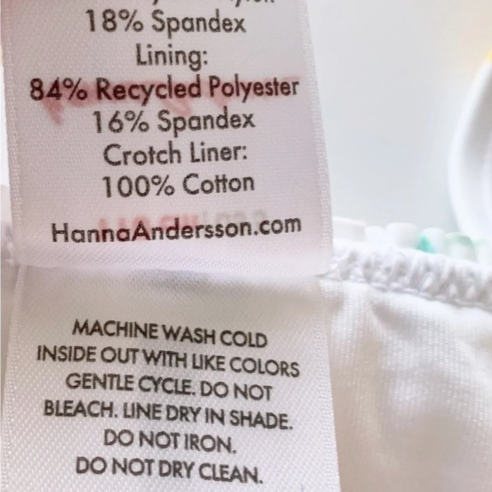 Hanna Andersson Girl Smocked One Piece Suit 5T 5 Years 110 Cm or 6-7 years 120